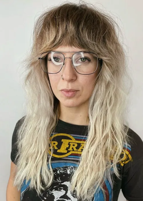 Classic Wolf Cut with Layered Fringe