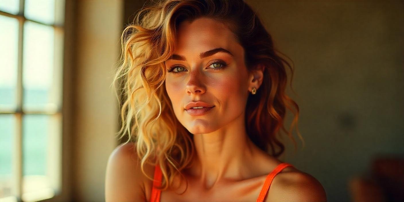 Achieve the classic Flashdance hairstyle with voluminous curls and soft waves for a chic, carefree look.