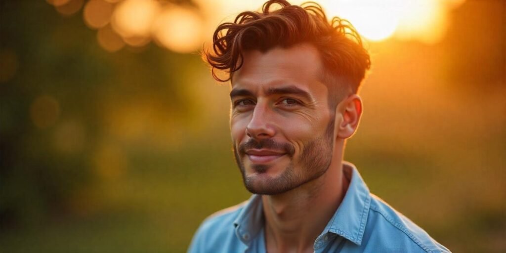 Ivy League haircut for all hair types, structured yet natural, offering volume and texture for curly, wavy, and straight hair.