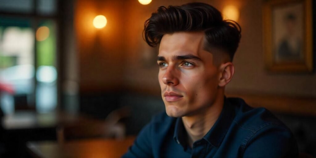 "Textured Ivy League haircut for boys, showcasing a modern, stylish look with depth and volume."