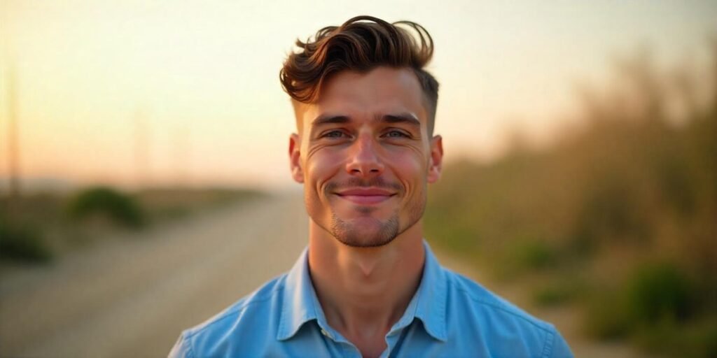 "Faded Ivy League haircut with low fade and classic style for men"