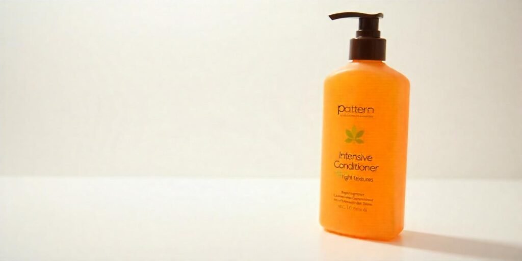 Pattern Intensive Conditioner for Tight Textures in sleek bottle, ideal for textured hair care.