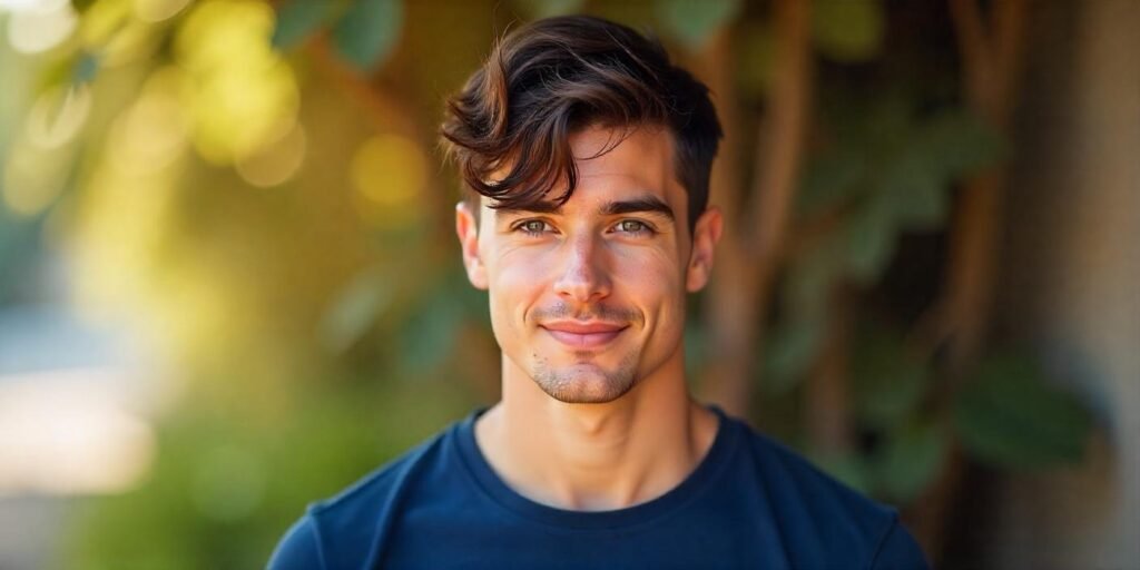 "Short shag haircut with temple fade and choppy layers for oval or round faces"