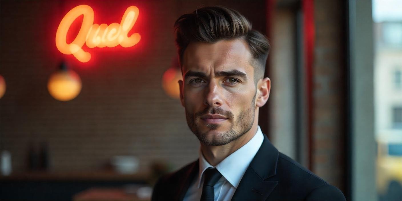 Hairstyles for triangular face shapes that create volume on top to balance the jawline and forehead.